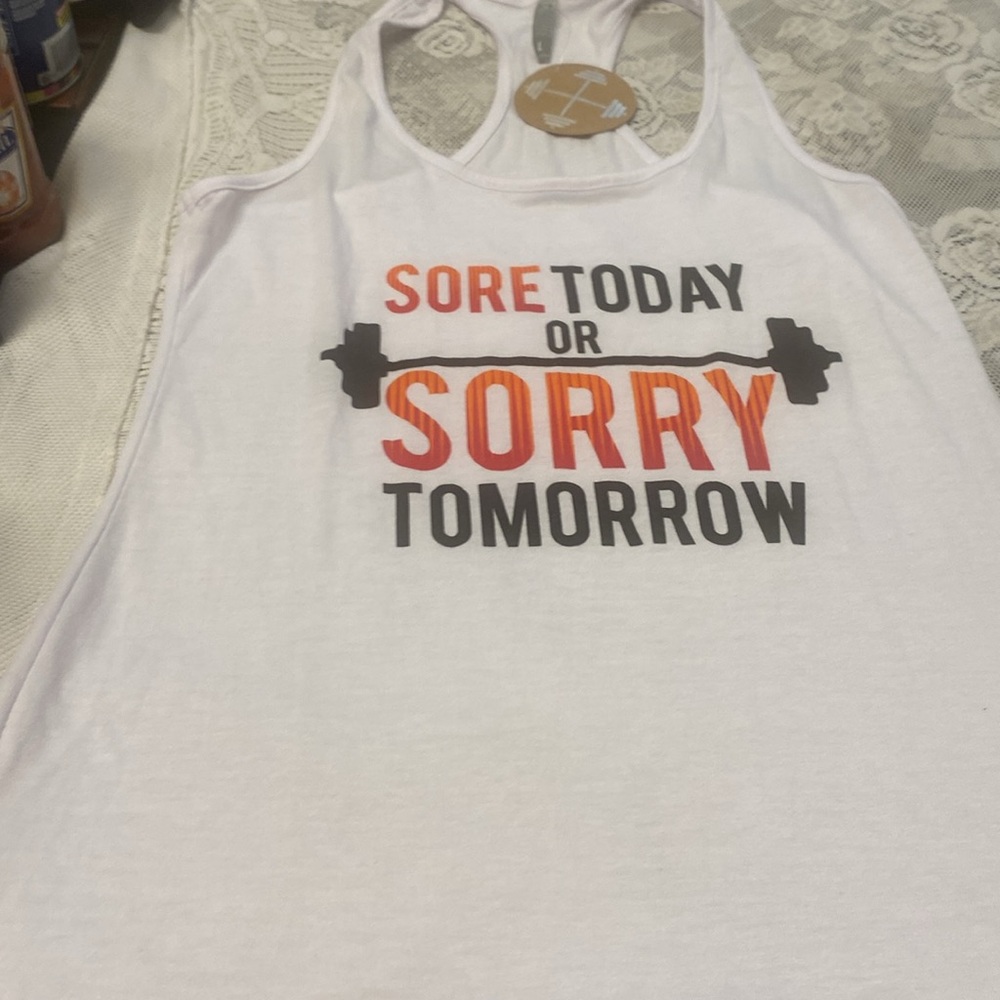 OMT Active tank top sore today or sorry tomorrow